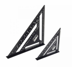 AWTOOLS KĄTOWNIK STOLARSKI ALUMINIOWY  7" BLACK LINE