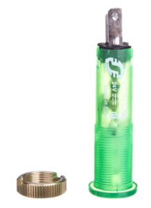 Lampka sygnalizacyjna 8mm zielona 24V DC XVLA233