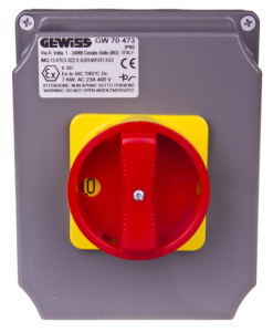 Łącznik krzywkowy awaryjny 16A 4P Strefa 22(D) ATEX w puszce aluminiowej GW70473