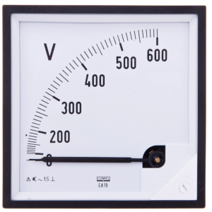 Woltomierz analogowy 96x96 N IP50 E616 600V pozycja pracy C3 K=90 st. bez atestu KJ EA19N E61600000000