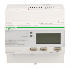 Licznik energii elektrycznej 1/3-fazowy 63A 100-277/173-480V kl.1 cyfrowy modułowy iEM3100 A9MEM3100