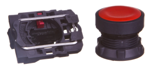Przycisk sterowniczy 22mm czerwony z samopowrotem 1R XB5AA42