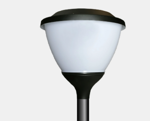 Oprawa parkowa LED 55W OCP MILEDIA 2 419.LED 840 5000lm OPAL RAL9005 DRV 3682000