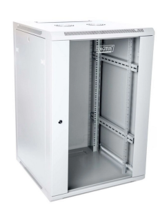 Szafa krosowa wisząca niedzielona 19 cali 21U 600x600x997 szara DN-W19 21U/600