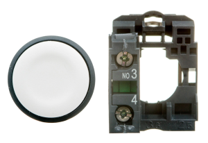 Przycisk sterowniczy 22mm biały 1Z z samopowrotem XB5AA11