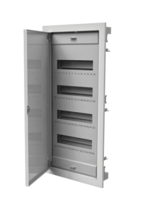 Rozdzielnica modułowa 4x12 podtynkowa RO-4 z metalowymi drzwiami IP40 (z N+PE) C.1548