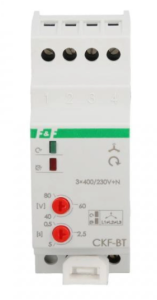 Przekaźnik kolejności, zaniku i asymetrii faz 10A 1P 0,5-5sek 40-80V CKF-BT
