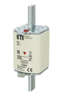 Wkładka bezpiecznikowa NH1 25A gF 500V 004139111