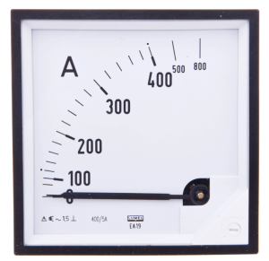 Amperomierz analogowy tablicowy 400/800A do przekładnika 400/5A 96x96mm IP50 C3 K=90 st. EA19N F42100000000