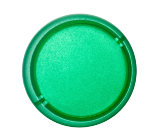 Soczewka lampki 22mm płaska bez opisu zielona M22-XL-G 216455