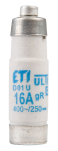 Wkładka bezpiecznikowa D01 16A gR 400V D01UQ16A E14 004311005