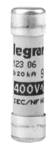 Wkładka bezpiecznikowa cylindryczna 8,5x31,5mm 6A gG 400V 012306