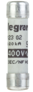 Wkładka bezpiecznikowa cylindryczna 8,5x31,5mm 2A gG 400V 012302