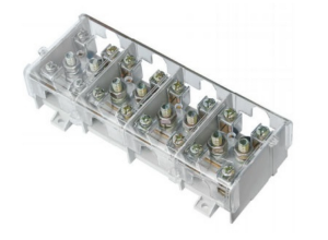 Listwa zaciskowa LG 4x95/35 termoplastyczna z osłoną TH35 E.4026