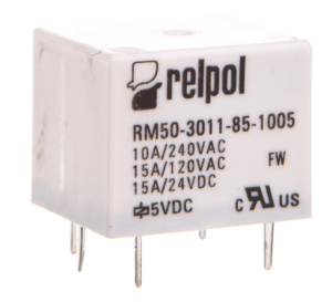 Przekaźniki miniaturowy 1P 12A 5V DC PCB RM50-3011-85-1005 2611652