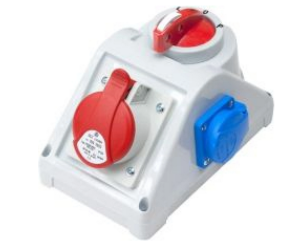 Rozdzielnica stacjonarna R-BOX KOMPAKT 1x32A/5P 1x250V, wył. L/P B.325/1/LP