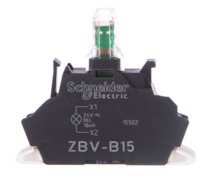 Zestaw świetlny Ø22 biały LED 24V, Push-in, Harmony XB4, ZBVB15