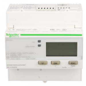 Licznik energii elektrycznej 1/3-fazowy 5A przekładnik 100-277/173-480V kl.0,5S/C Modbus MID taryfowy cyfrowy iEM3255 A9MEM3255