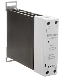 Modułowy przekaźnik SSR na szynę DIN 1Z 30A 60-240V AC załączanie w zerze, sterowanie 230V AC 77.31.8.230.8050