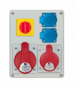 Rozdzielnica R-BOX 240 1x32A/5P 1x16A/5P 2x250V, wył. L/P IP44 B.1095W