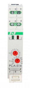 Przekaźnik czasowy 1P 10A 0,1sek-576h 230V AC, 24V AC/DC opóźnione wyłaczenie PCA-514DUO