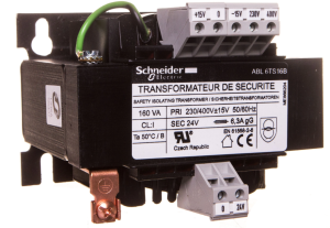 Transformator 1-fazowy separacyjny izoloany galwanicznie 160VA 230(400)V/24V ABL6TS16B