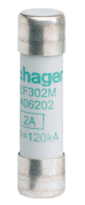 Wkładka topikowa cylindryczna BiWtz 10x38 mm gG 2A 500V AC LF302G /10szt./