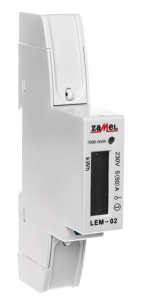 Licznik energii elektrycznej 1-fazowy 50A 230V wyświetlacz LCD LEM-02 EXT10000033