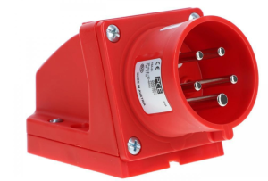 Wtyczka odbiornikowa (zwrotnica faz) 16A 5P 400V czerwona IP44 7715-6