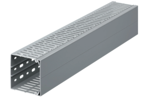 tehalit Kanał grzebieniowy BA7A 80x80mm PVC szary BA7A80080 /2m/