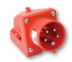 Wtyczka odbiornikowa (zwrotnica faz) 32A 5P 400V czerwona IP44 7725-6