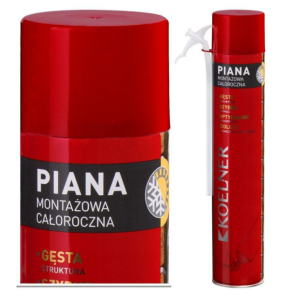 Piana poliuretanowa całoroczna 660 ml - do montażu i uszczelniania w budownictwie Koelner RPS-K