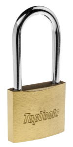 Kłódka żeliwna z długim jarzmem 50 mm 2 klucze 90U281