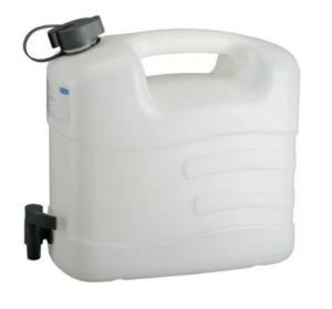 Kanister na wodę 10 l z kranem polietylen 348x175x319 mm 21 163