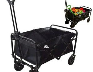 WÓZEK TRANSPORTOWY OGRODOWY SKŁADANY  90L