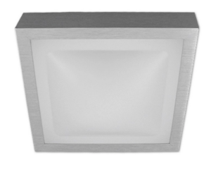Plafoniera TOFIR PHS 2X20W E27 IP44 32X32 PC+AL C30-PHS220