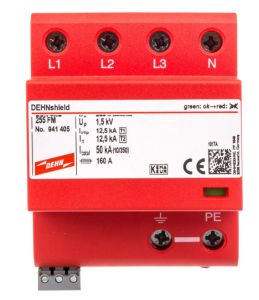 Ogranicznik przepięć Typ T1+T2 4P 12,5kA/50kA 1,5kV DEHNshield TNS 255 FM 941405