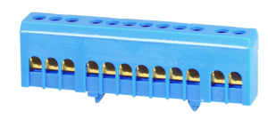 N12H kolor niebieski 12x16mm2 Listwa zaciskowa neutralna IP20 MAD1012N15