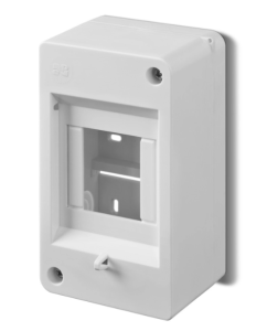 Rozdzielnica modułowa 1x3 natynkowa IP30 MINI S-3 z pokrywą dymną 2303-01
