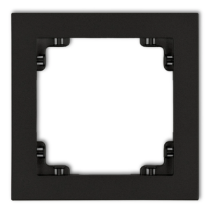DECO Ramka pojedyncza czarny mat 12DR-1