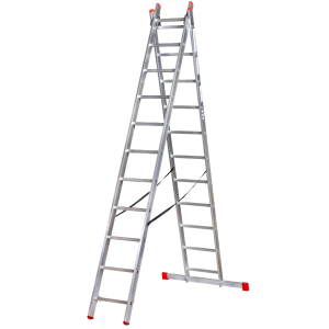 KASTOM DRABINA ALUMINIOWA  2x10 STOPNI 150KG VHR