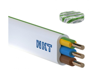 Przewód NKT instal PLUS YDYp 3x2,5 żo 450/750V /50m/
