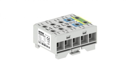 Złączka OTL16-5x szary, niebi, żół-ziel 5x1xAl/Cu 1,5-16mm 1000V AC/1500V DC Zacisk uniwersalny mocowanie na szynę MAA5016A10