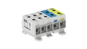 Złączka OTL50-5x kolor szary, niebieski, żółto-zielony 5x1x Al/Cu 1,5-50mm 1000V AC / 1500V DC Zacisk uniwersalny MAA5050A10