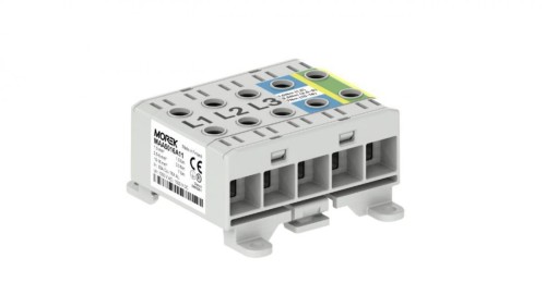 Złączka OTL16-5x szary,niebi, żół-ziel 5x1xAl/Cu 1,5-16mm 1000V AC/1500V DC Zacisk uniwersalny, montaż DIN i podłoże MAA5016A11