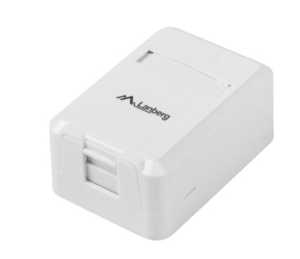 Puszka teleinformatyczna natynkowa KEYSTONE 1-PORT LANBERG