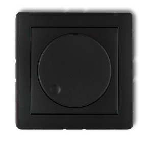 DECO Ściemniacz elektroniczny przyciskowo-obrotowy do lamp LED czarny mat 12DRO-2
