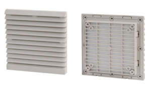 Kratka plastikowa z filtrem dla wentylatorów 120x120mm RAL7035 ZL-803 RAL7035