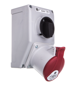 Zestaw instalacyjny z gniazdem 32A 5P (0-1) IP44 ZI22R441