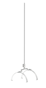 Iglica gąsiorowa podwójna L-1000mm fi 12mm aluminiowa 71.10 AL /97101009/